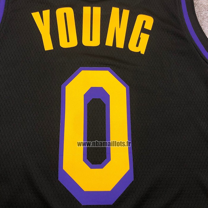 Maillot Los Angeles Lakers Nick Young NO 0 Ville 2019-20 Noir